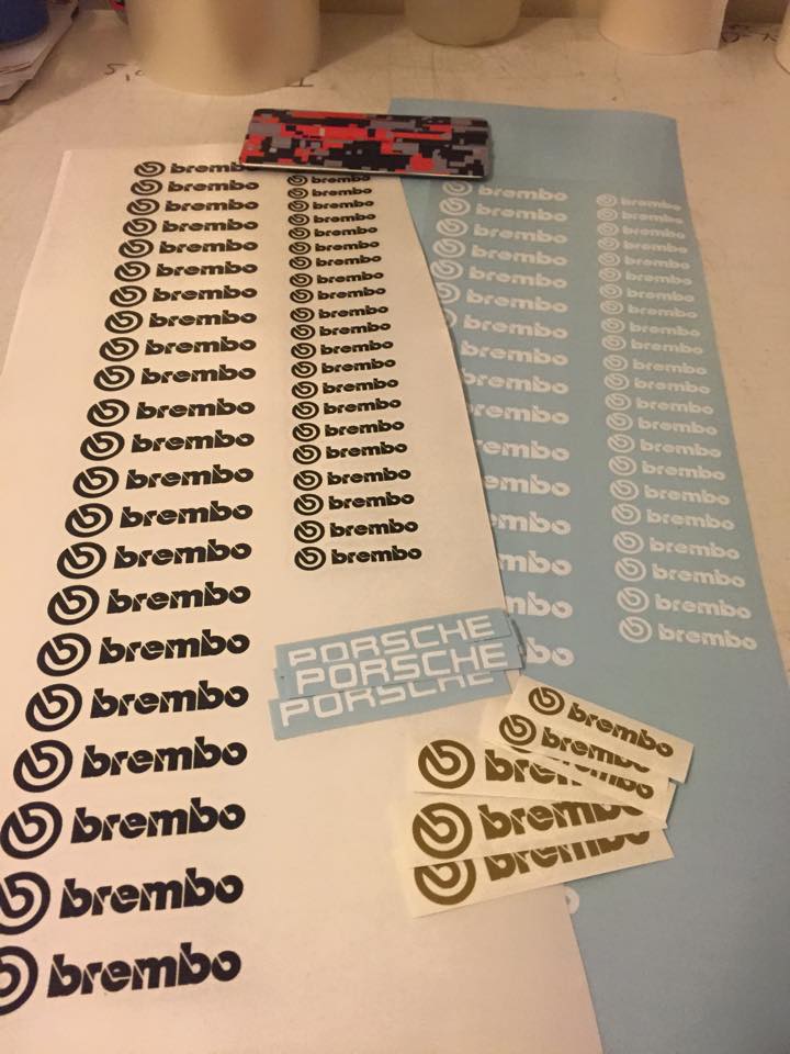 A4 BREMBO stickers board  Stickers Project